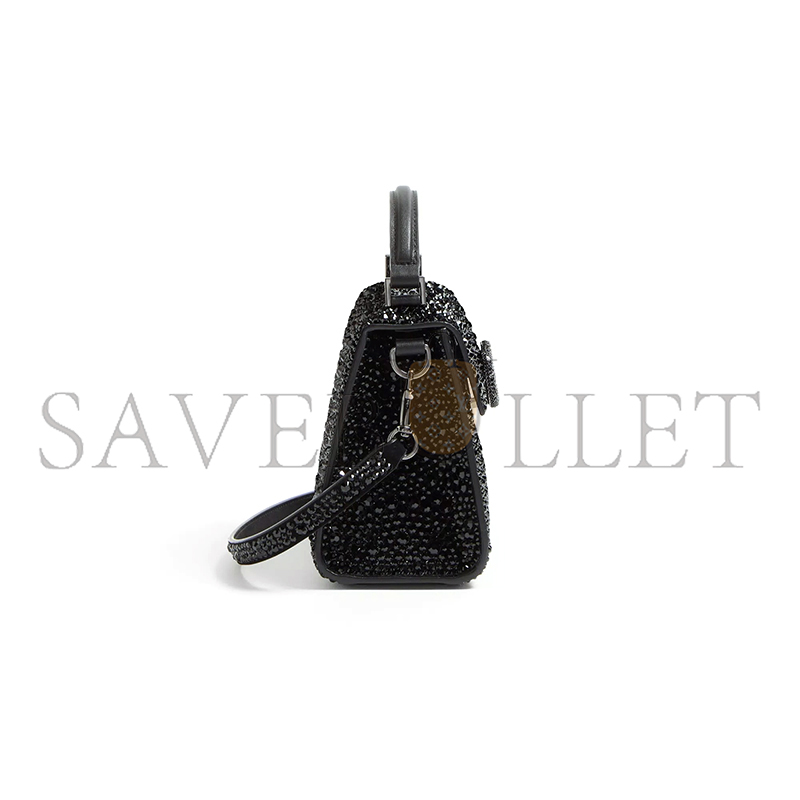 Va1e*ntin0 mini vsling handbag with sparkling embroidery zw2b0g97tza_7nm (19*13*9cm)